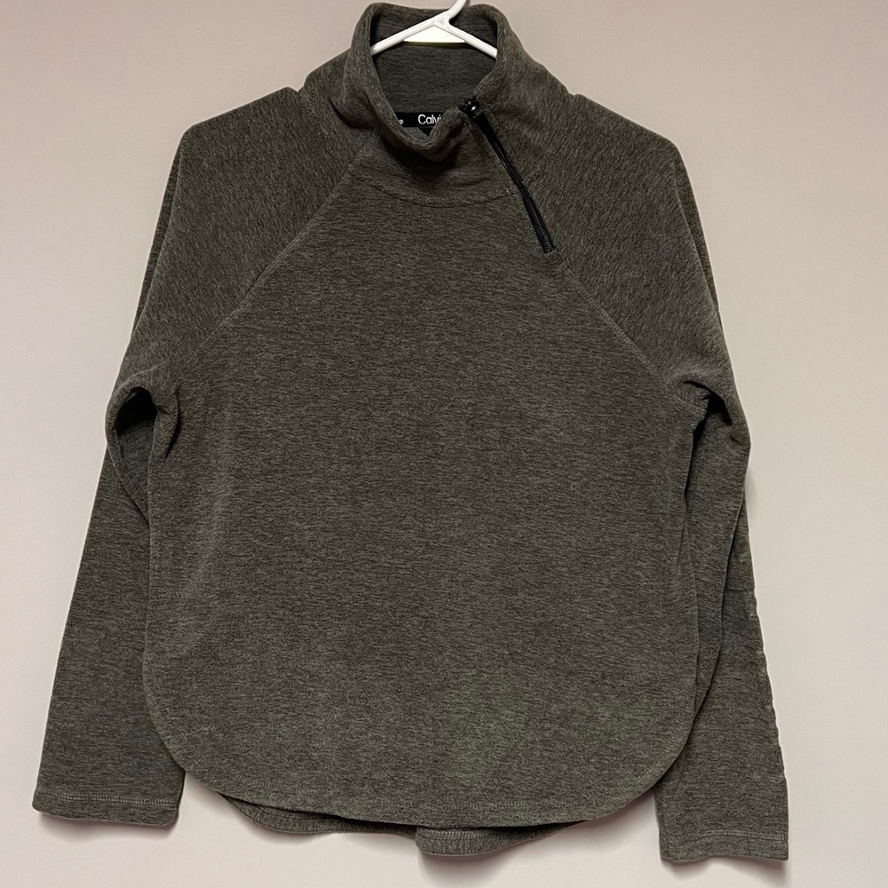 NWT Calvin Klein SWEATER Performance FLEECE Funnel Neck MEDIUM